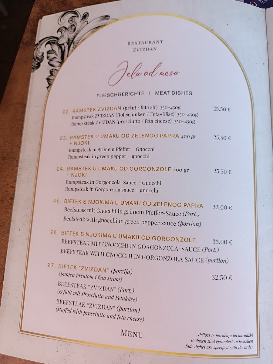 Restaurant Zvizdan Menu - Image 3