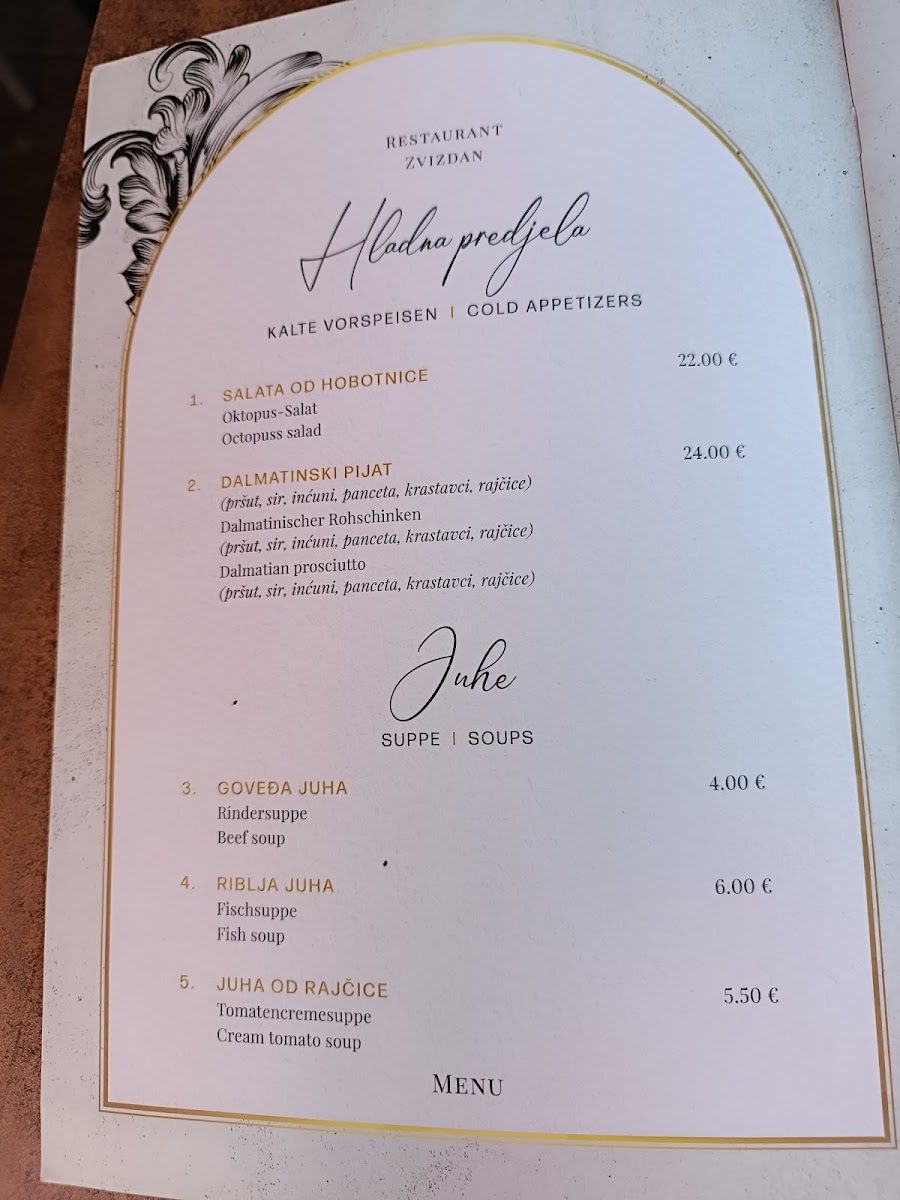 Restaurant Zvizdan Menu - Image 4
