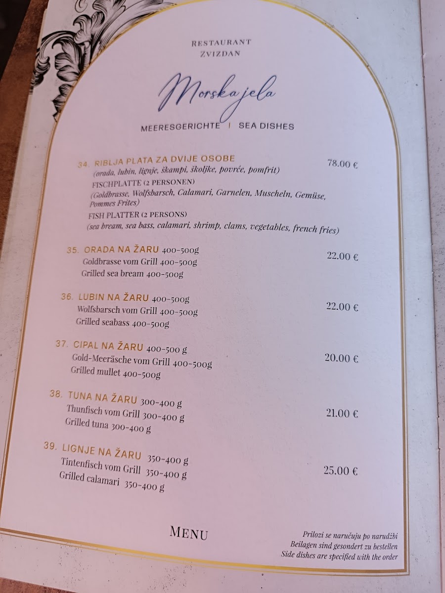 Restaurant Zvizdan Menu - Image 5